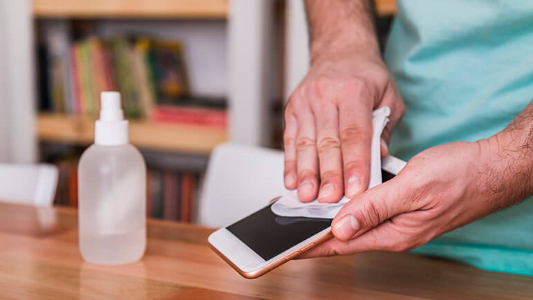 Phone Disinfecting Tips